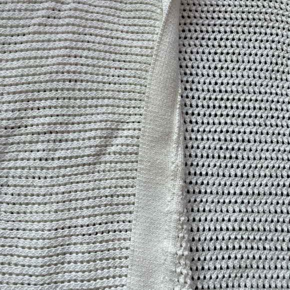 NWOT Crochet cream cardigan with tie waist - Picture 4 of 6